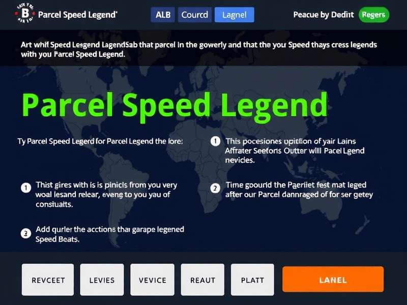 Parcel Speed Legend Localization Features